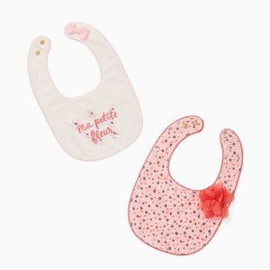 Authentic Kate Spade ma petite fleur bib set